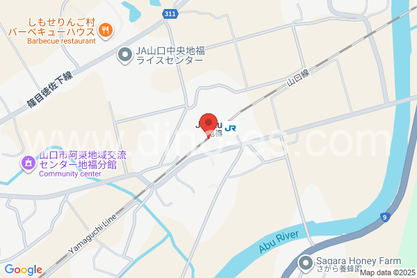 地福メンズエステの地図です。map of Jifuku station where spa and massage salons are located
