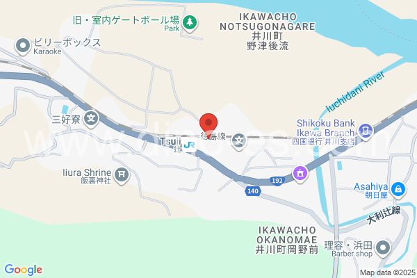 辻メンズエステの地図です。map of Tsuji station where spa and massage salons are located