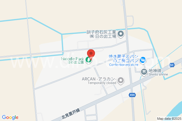 日の出メンズエステの地図です。map of Hinode station where spa and massage salons are located