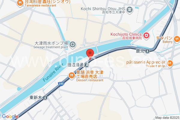 田辺島通メンズエステの地図です。map of Tabeshima-dōri station where spa and massage salons are located