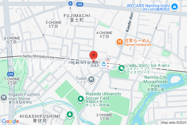 東伏見メンズエステの地図です。map of Higashi-Fushimi station where spa and massage salons are located