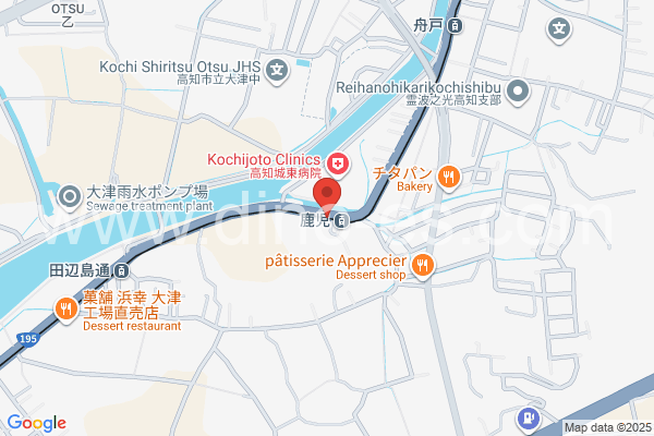 鹿児メンズエステの地図です。map of Kago station where spa and massage salons are located