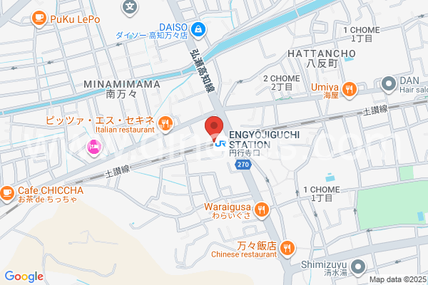 円行寺口メンズエステの地図です。map of Engyōjiguchi station where spa and massage salons are located