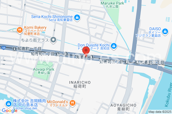 知寄町メンズエステの地図です。map of Chiyorichō station where spa and massage salons are located