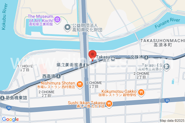 県立美術館通メンズエステの地図です。map of Kenritsu Bijutsukan-dōri station where spa and massage salons are located