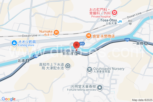 領石通メンズエステの地図です。map of Ryōishi-dōri station where spa and massage salons are located