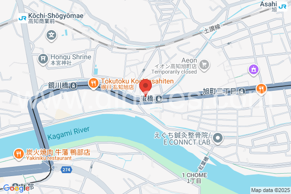 蛍橋メンズエステの地図です。map of Hotarubashi station where spa and massage salons are located
