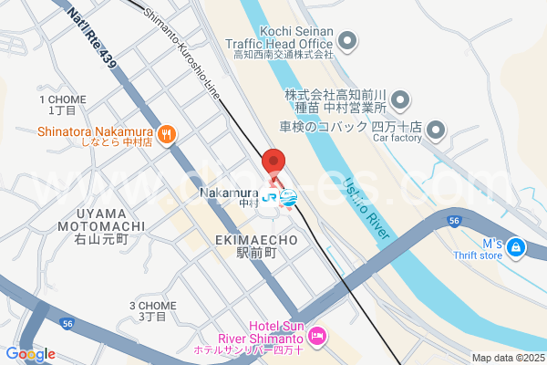 中村メンズエステの地図です。map of Nakamura station where spa and massage salons are located