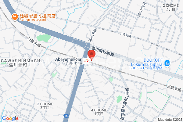 安部山公園メンズエステの地図です。map of Abeyamakōen station where spa and massage salons are located