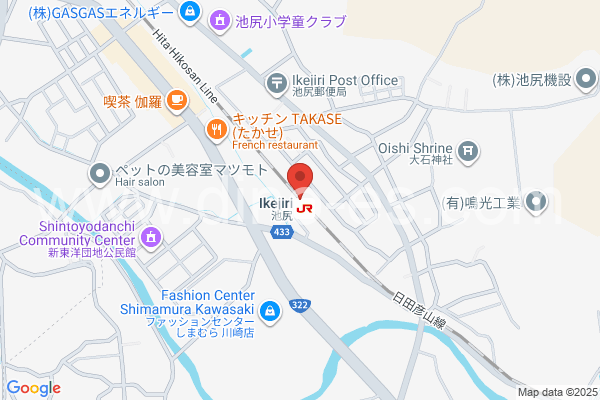 池尻メンズエステの地図です。map of Ikejiri station where spa and massage salons are located