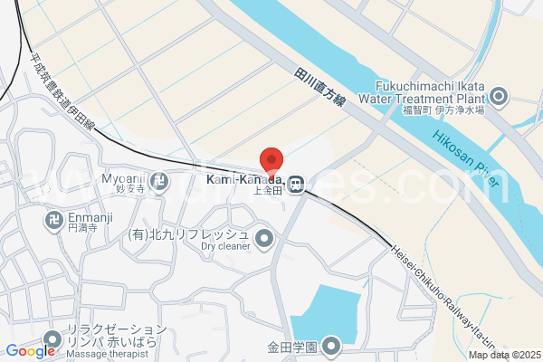 上金田メンズエステの地図です。map of Kami-Kanada station where spa and massage salons are located