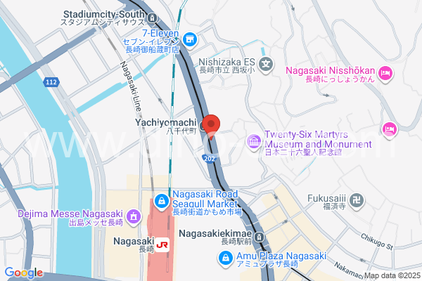 八千代町メンズエステの地図です。map of Yachiyochō station where spa and massage salons are located