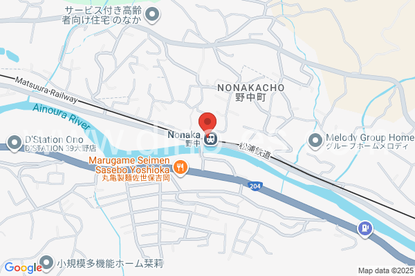 野中メンズエステの地図です。map of Nonaka station where spa and massage salons are located