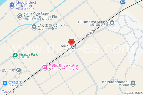 一武メンズエステの地図です。map of Ichibu station where spa and massage salons are located