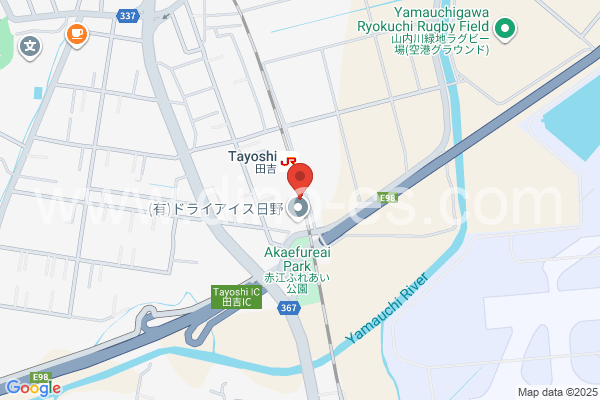 田吉メンズエステの地図です。map of Tayoshi station where spa and massage salons are located