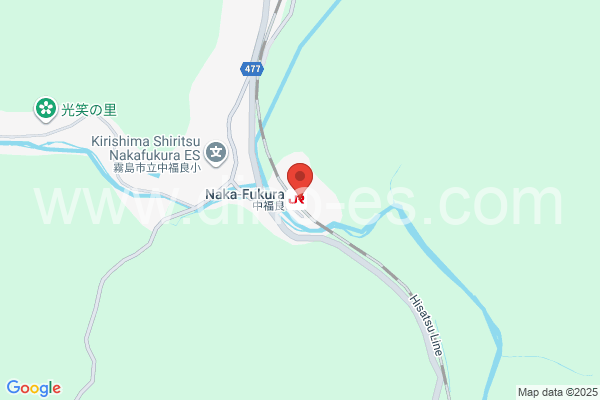 中福良メンズエステの地図です。map of Nakafukura station where spa and massage salons are located