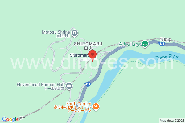 白丸メンズエステの地図です。map of Shiromaru station where spa and massage salons are located