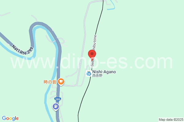 西吾野メンズエステの地図です。map of Nishiagano station where spa and massage salons are located