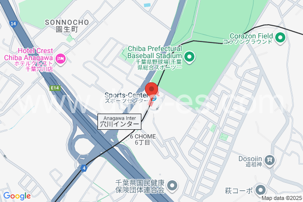 スポーツセンターメンズエステの地図です。map of Sports Center station where spa and massage salons are located