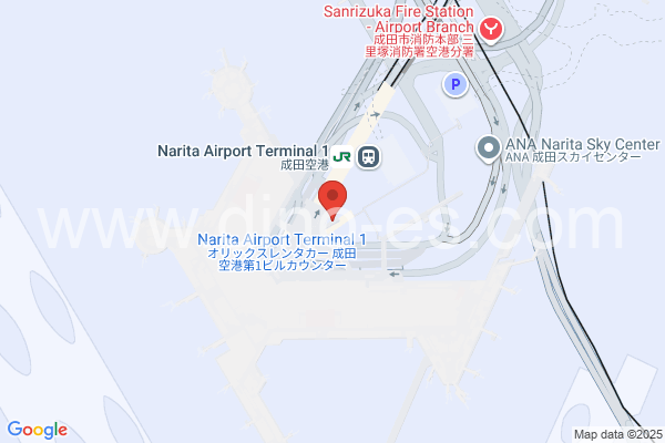 成田空港メンズエステの地図です。map of Narita Airport Terminal 1 station where spa and massage salons are located